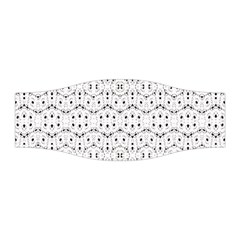 Modern Geometric Black And White Print Pattern Stretchable Headband by dflcprintsclothing