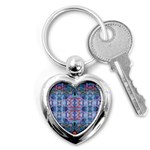 Pebbles Cropped Repeats Key Chain (Heart) Front