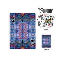 Pebbles Cropped Repeats Playing Cards 54 Designs (mini) by kaleidomarblingart