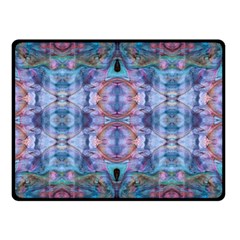 Pebbles Cropped Repeats Double Sided Fleece Blanket (small)  by kaleidomarblingart