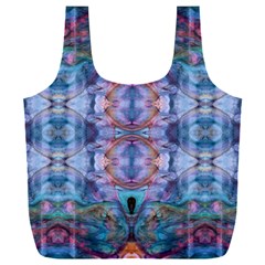 Pebbles Cropped Repeats Full Print Recycle Bag (xxxl) by kaleidomarblingart