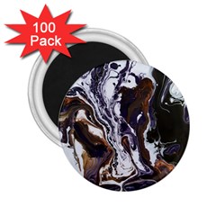 Fluid Patterns 2 25  Magnets (100 Pack)  by kaleidomarblingart