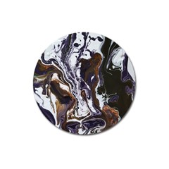 Fluid Patterns Magnet 3  (round) by kaleidomarblingart