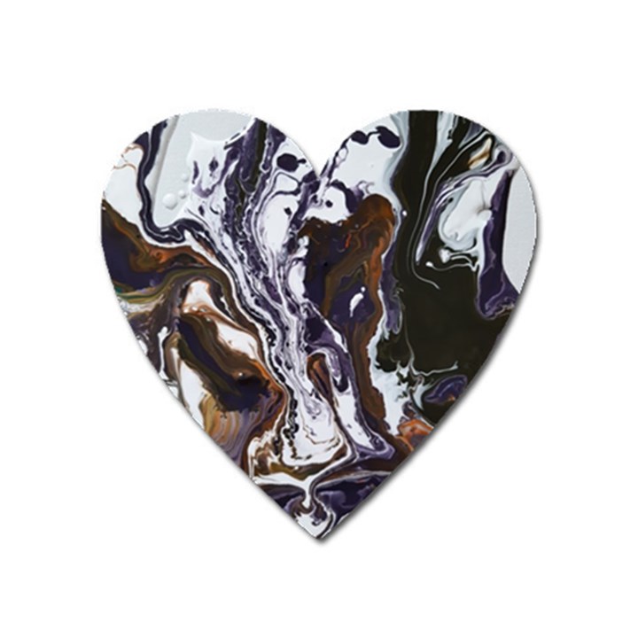 Fluid patterns Heart Magnet