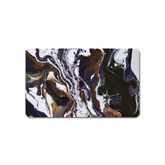 Fluid Patterns Magnet (name Card) by kaleidomarblingart