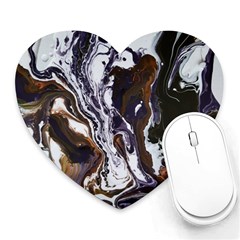 Fluid Patterns Heart Mousepads by kaleidomarblingart