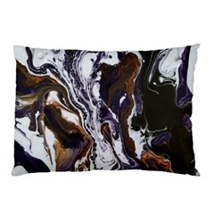 Fluid Patterns Pillow Case by kaleidomarblingart