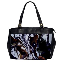 Fluid Patterns Oversize Office Handbag by kaleidomarblingart