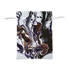 Fluid Patterns Lightweight Drawstring Pouch (l) by kaleidomarblingart