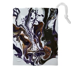 Fluid Patterns Drawstring Pouch (5xl) by kaleidomarblingart