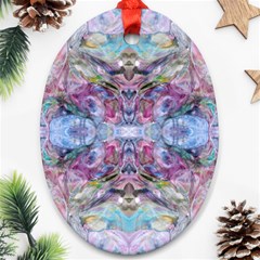 Marbled Pebbles Ornament (oval)