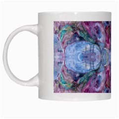 Marbled Pebbles White Mugs