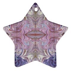 Amethyst Swirls Repeats Ornament (star)