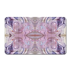 Amethyst Swirls Repeats Magnet (rectangular) by kaleidomarblingart