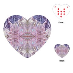 Amethyst Swirls Repeats Playing Cards Single Design (heart) by kaleidomarblingart