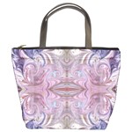 Amethyst Swirls Repeats Bucket Bag Front