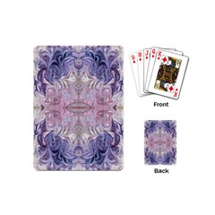 Amethyst Swirls Repeats Playing Cards Single Design (mini) by kaleidomarblingart