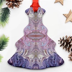 Amethyst Swirls Repeats Ornament (christmas Tree) 