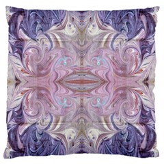 Amethyst Swirls Repeats Large Cushion Case (one Side) by kaleidomarblingart