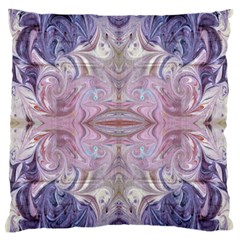 Amethyst Swirls Repeats Standard Flano Cushion Case (one Side) by kaleidomarblingart