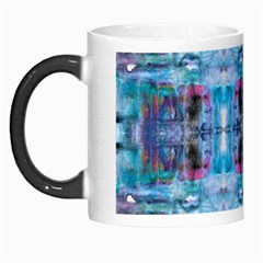 Blue On Turquoise Marbling Morph Mugs by kaleidomarblingart