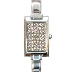 Multicolored Texture Print Pattern Rectangle Italian Charm Watch by dflcprintsclothing