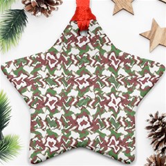 Multicolored Texture Print Pattern Ornament (star)