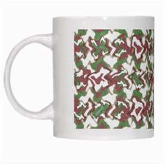 Multicolored Texture Print Pattern White Mugs