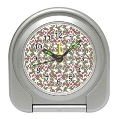 Multicolored Texture Print Pattern Travel Alarm Clock