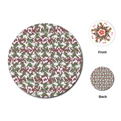 Multicolored Texture Print Pattern Playing Cards Single Design (round) by dflcprintsclothing