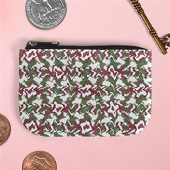 Multicolored Texture Print Pattern Mini Coin Purse by dflcprintsclothing