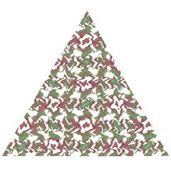 Multicolored Texture Print Pattern Wooden Puzzle Triangle by dflcprintsclothing