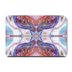 Abstract Marbling Repeats Small Doormat  by kaleidomarblingart