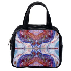 Abstract Marbling Repeats Classic Handbag (one Side) by kaleidomarblingart