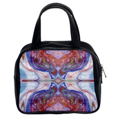 Abstract Marbling Repeats Classic Handbag (two Sides) by kaleidomarblingart