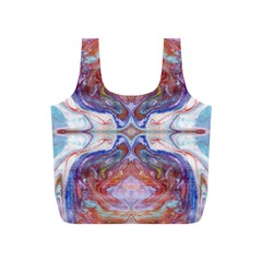 Abstract Marbling Repeats Full Print Recycle Bag (s)