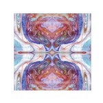 Abstract Marbling Repeats Small Satin Scarf (Square) Front