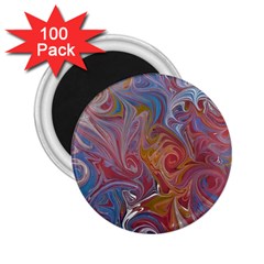 Intricate Swirls 2 25  Magnets (100 Pack)  by kaleidomarblingart