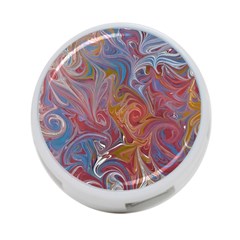 Intricate Swirls 4-port Usb Hub (two Sides) by kaleidomarblingart