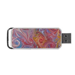 Intricate Swirls Portable Usb Flash (two Sides) by kaleidomarblingart