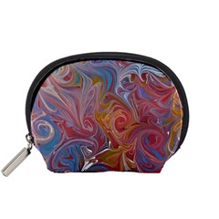 Intricate Swirls Accessory Pouch (small) by kaleidomarblingart