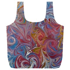 Intricate Swirls Full Print Recycle Bag (xxxl) by kaleidomarblingart