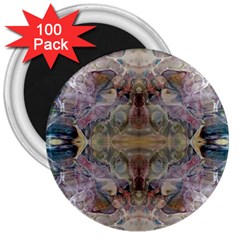 Marbling Ornate 3  Magnets (100 Pack) by kaleidomarblingart