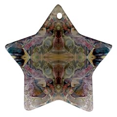 Marbling Ornate Star Ornament (two Sides)