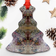 Marbling Ornate Christmas Tree Ornament (two Sides)