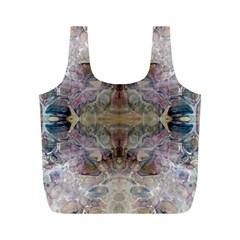 Marbling Ornate Full Print Recycle Bag (m) by kaleidomarblingart