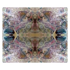 Marbling Ornate Double Sided Flano Blanket (small)  by kaleidomarblingart