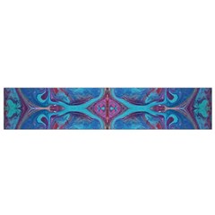 Blue Marbling Patterns Small Flano Scarf