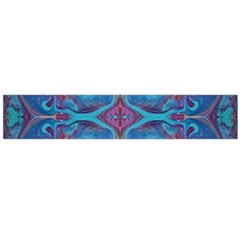 Blue Marbling Patterns Large Flano Scarf 