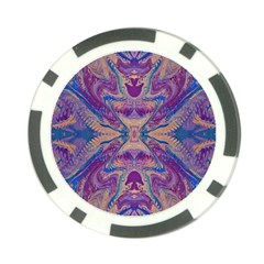 Wings Repeats Poker Chip Card Guard by kaleidomarblingart